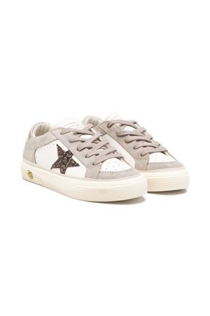 beige leather sneakers GOLDEN GOOSE KIDS | GYF00495F00807281760